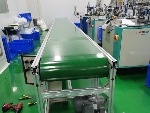 醫(yī)用口罩輸送機(jī)應(yīng)用